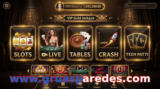 Main screen of Www.gruasparedes.com casino page for PK players