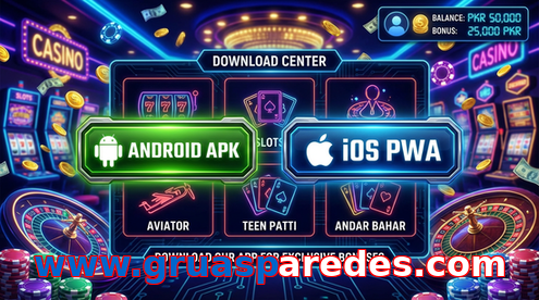 Main screen of Www.gruasparedes.com download page for PK players