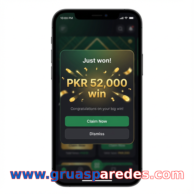 Main screen of Www.gruasparedes.com win page for PK players